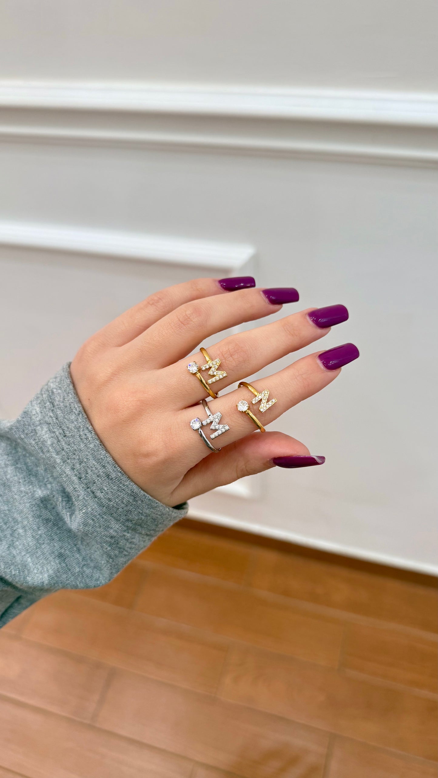Anello Serenity con Lettera