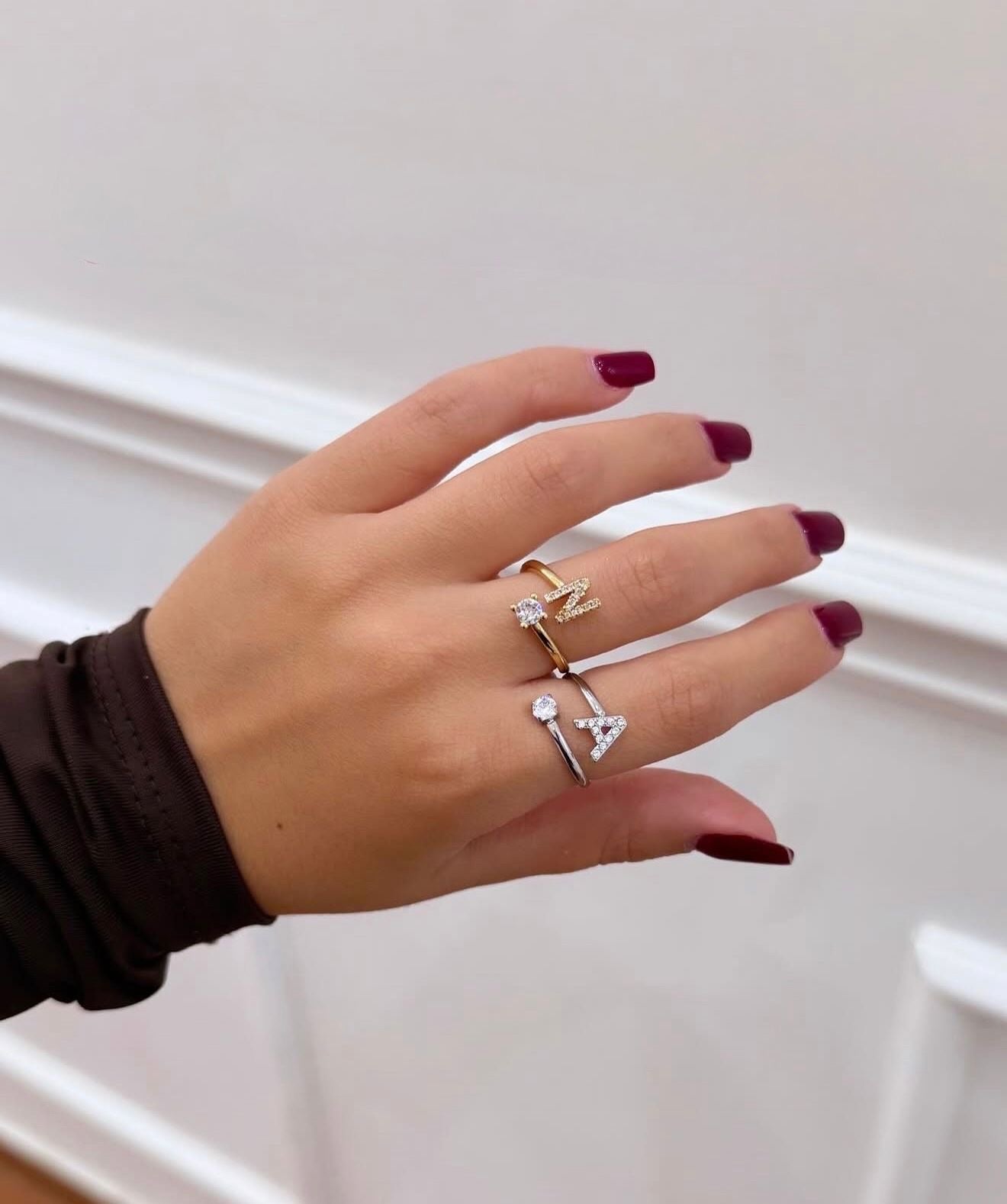 Anello Serenity con Lettera