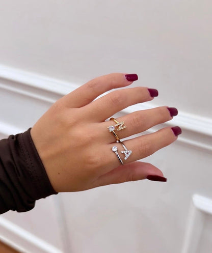 Anello Serenity con Lettera