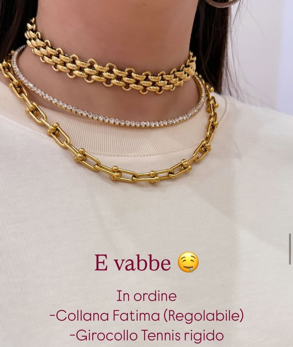 Collana Fatima-Tennis Rigido
