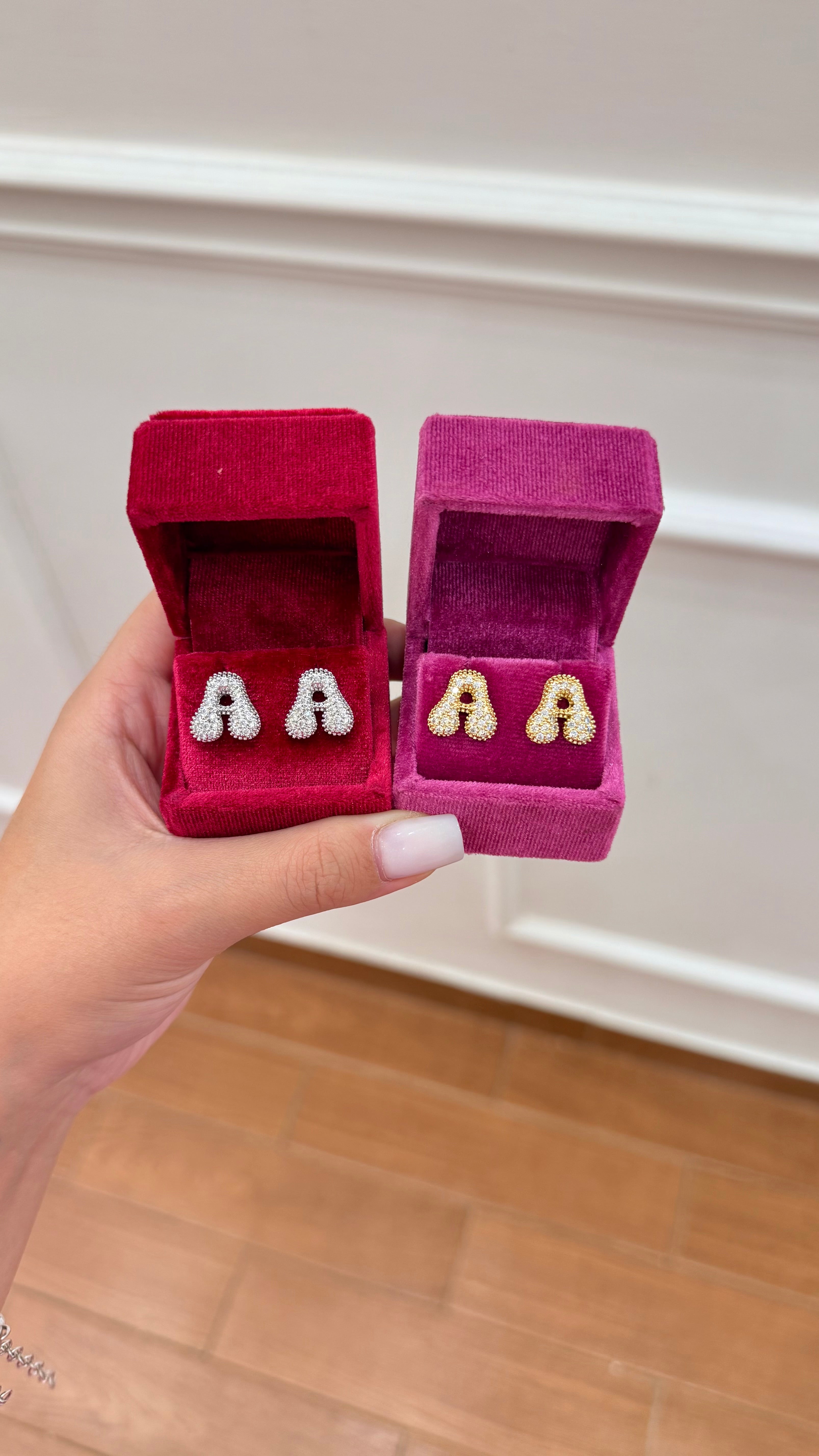 Orecchini Iniziale Bubble