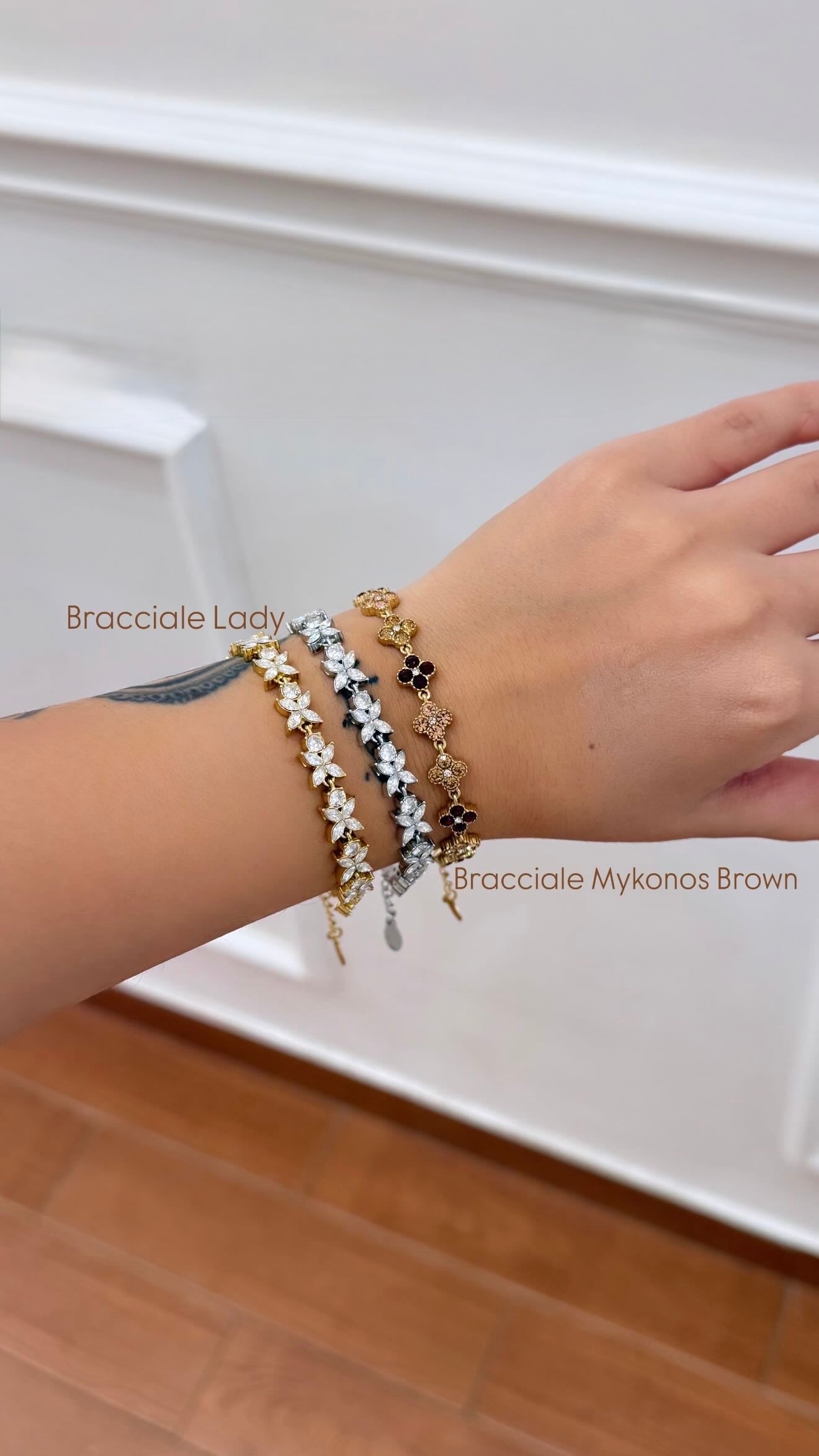 Bracciale Lady-Bracciale Mykonos Brown